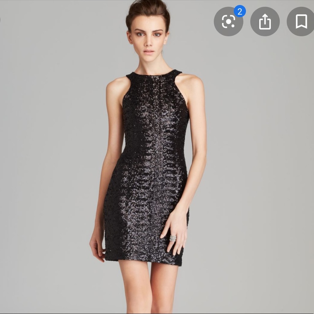 Bailey 44 | Black Sequins Bodycon Dress | Size Small